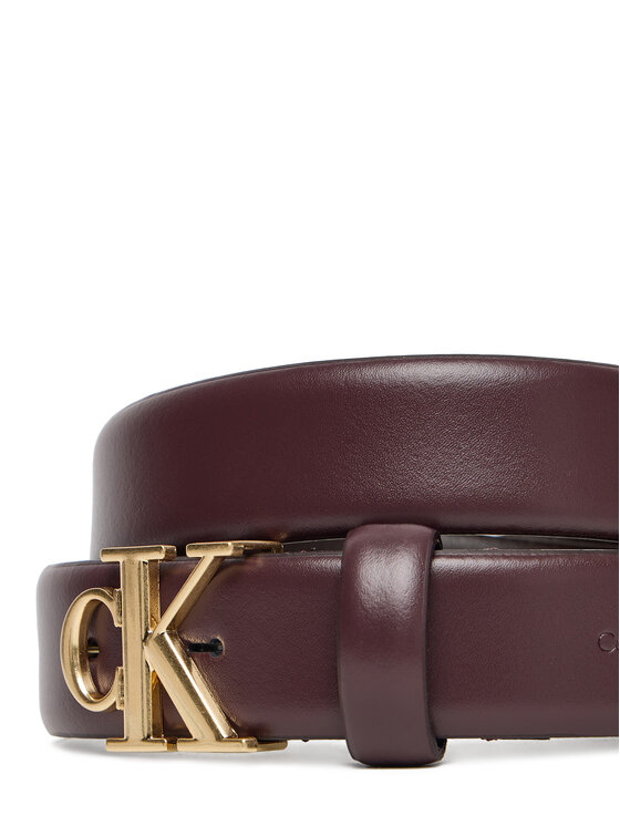 Calvin Klein Calvin Klein Дамски колан Ck Buckle 30Mm Fixed Belt LV04F7054G Бордо