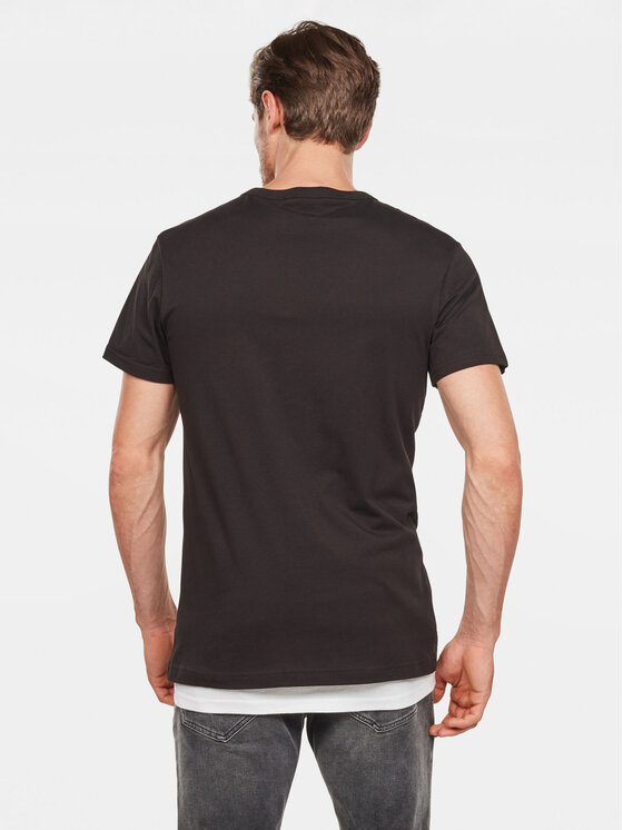 G-Star Raw G-Star Raw T-shirt Holorn D08512-8415 Crna Regular Fit