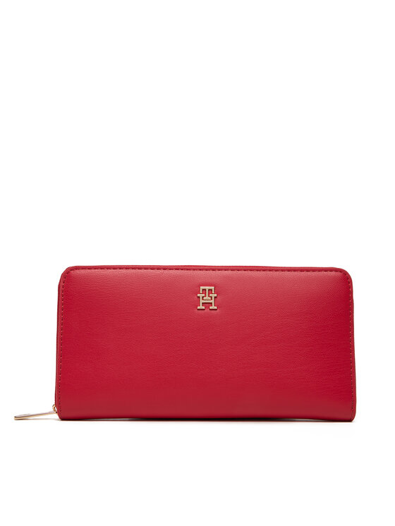 Tommy Hilfiger Duży Portfel Damski Th Icon Lrg Za AW0AW17744 Czerwony