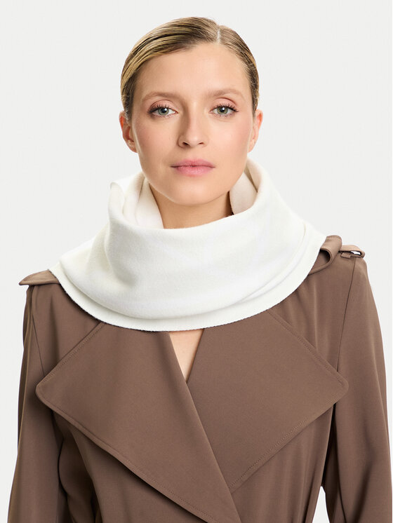 Calvin Klein Calvin Klein Šál Emblem Aop Jcq Fine Rib Scarf LV04D8051G Bílá