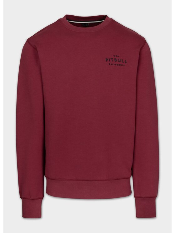 PITBULL PITBULL Bluza SAMPSON Bordowy Regular Fit