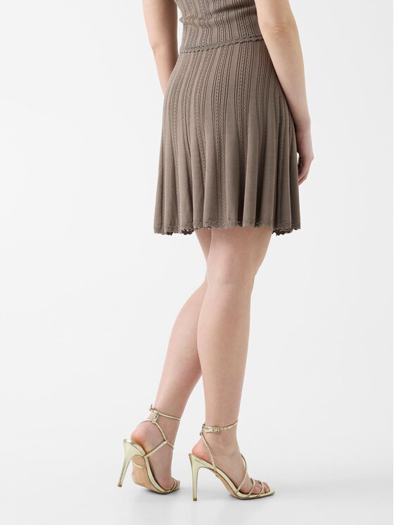 Guess Guess Spódnica mini 183312 Beżowy Classic Fit