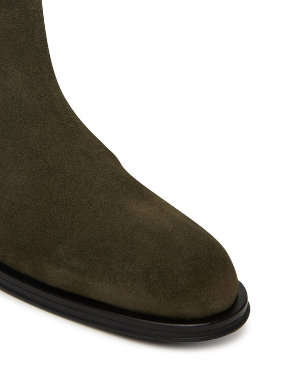 Tommy Hilfiger Tommy Hilfiger Kotníková obuv s elastickým prvkem Corporate FM0FM05580 Khaki