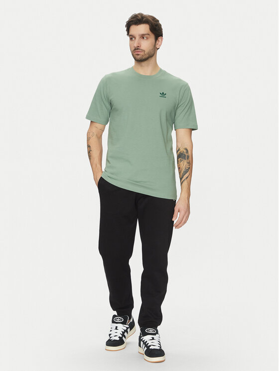 adidas adidas Tričko Trefoil Essentials JC9993 Zelená Regular Fit