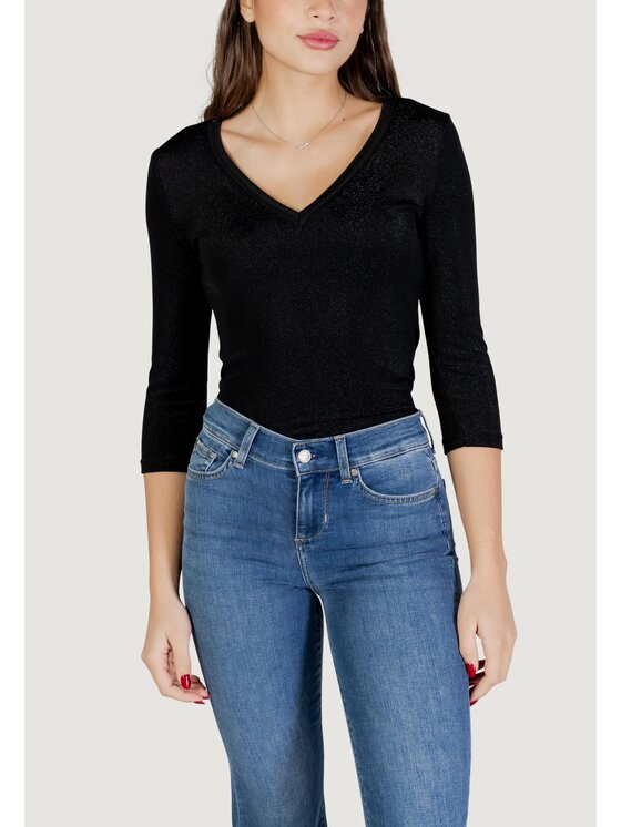 Morgan De Toi Morgan De Toi Longsleeve 242-TIWI Nero Casual Fit