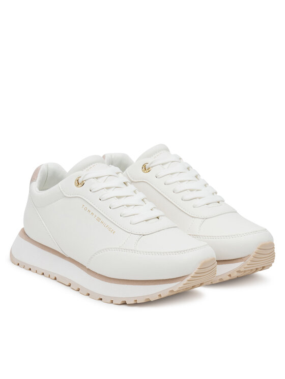 Tommy Hilfiger Tommy Hilfiger Sneakersy Low Cut Lace-Up T3A9-33996-1355A Biały