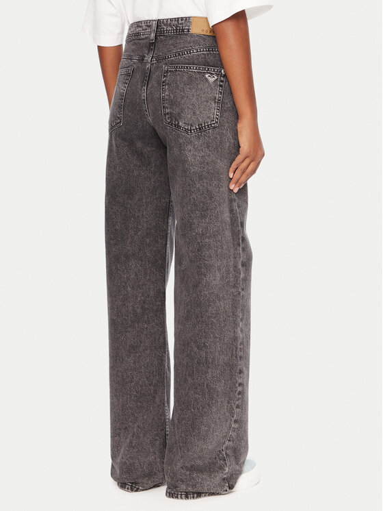 Roxy Roxy Jeansy Milla ERJDP03312 Szary Wide Leg