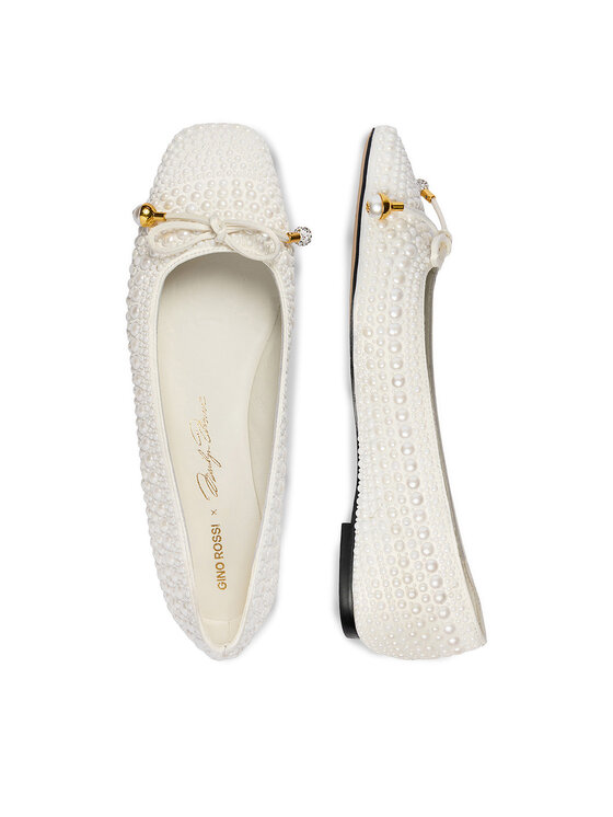 GINO ROSSI GINO ROSSI Baleriny CEO-ROSE-LT2088-2 Biały