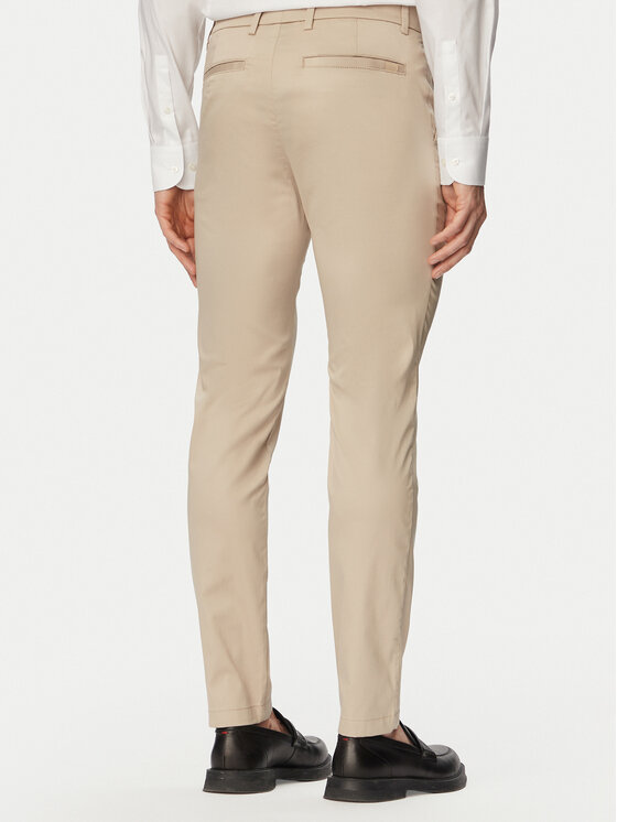 BOSS BOSS Hlače iz tkanine P-Kaiton1 50553841 Bež Slim Fit