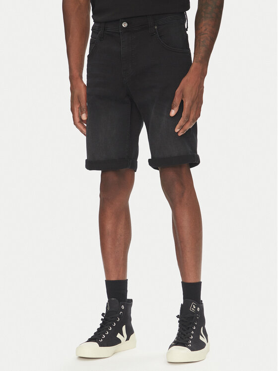 Mustang Pantaloncini di jeans Chicago Z 1016347 Nero Slim Fit, taglia : 34
