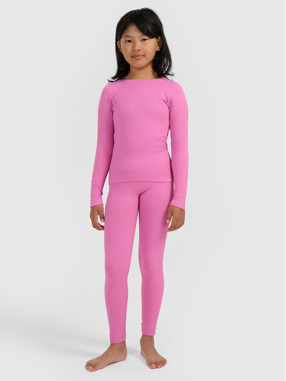 4F 4F Komplet bielizny termoaktywnej SKI UNDERWEAR Różowy