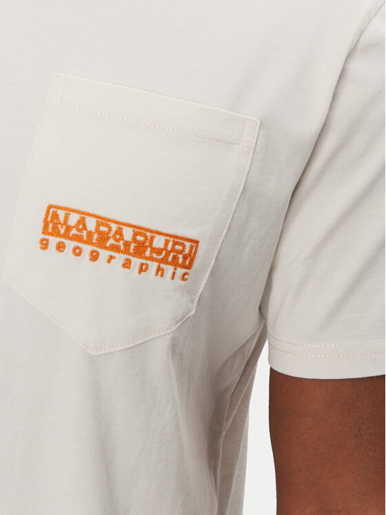 Napapijri Napapijri T-Shirt S-Murlo NP0A4IEJN1A1 Biały Regular Fit