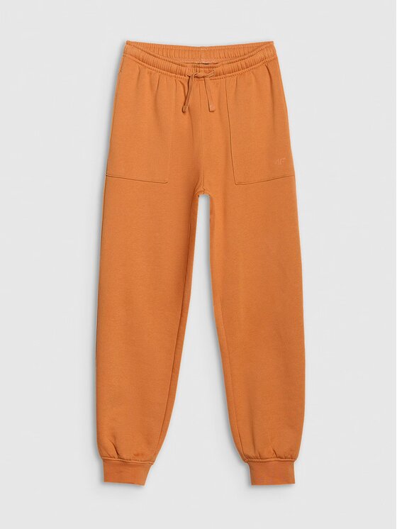 4F 4F Pantaloni da tuta 4FJRSS25TTROM1340-70S Arancione Regular Fit