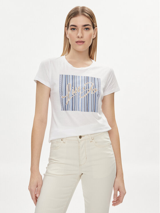 Liu Jo Liu Jo T-särk MA4340 JS923 Valge Regular Fit