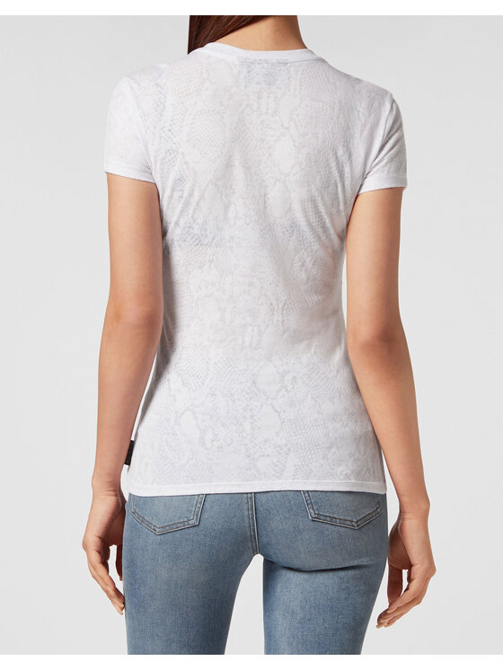 PHILIPP PLEIN PHILIPP PLEIN T-Shirt 3599 Biały Regular Fit