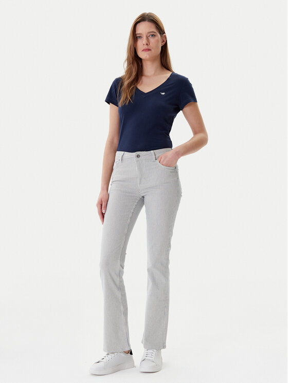 Mustang Mustang Marškinėliai Beverly 1016517 Tamsiai mėlyna Slim Fit