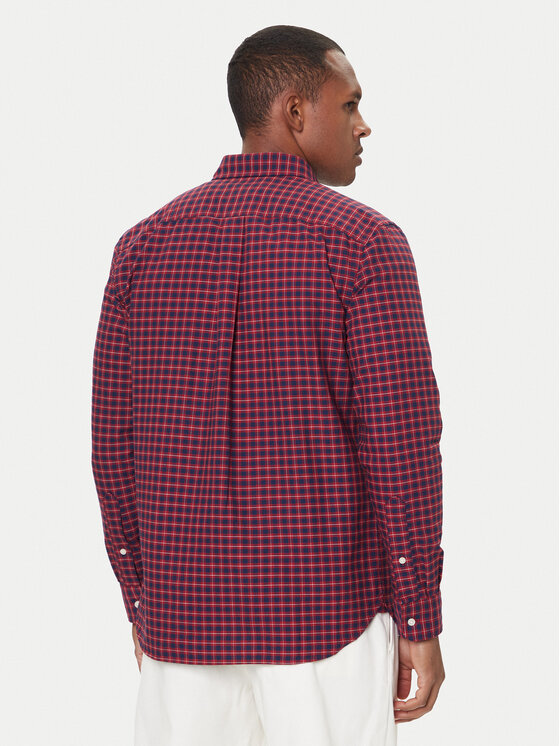 Tommy Hilfiger Tommy Hilfiger Hemd Heritage MW0MW40467 Rot Regular Fit