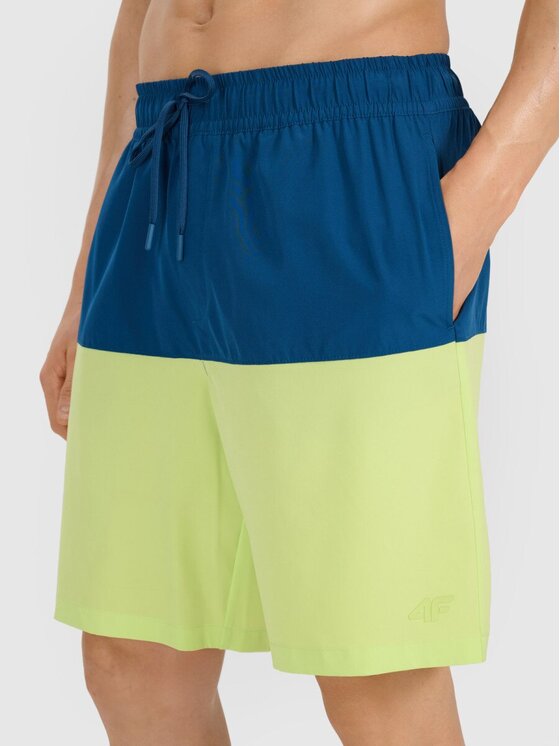 4F 4F Shorts da mare 4FWSS25UBDSM135-45S Verde Regular Fit