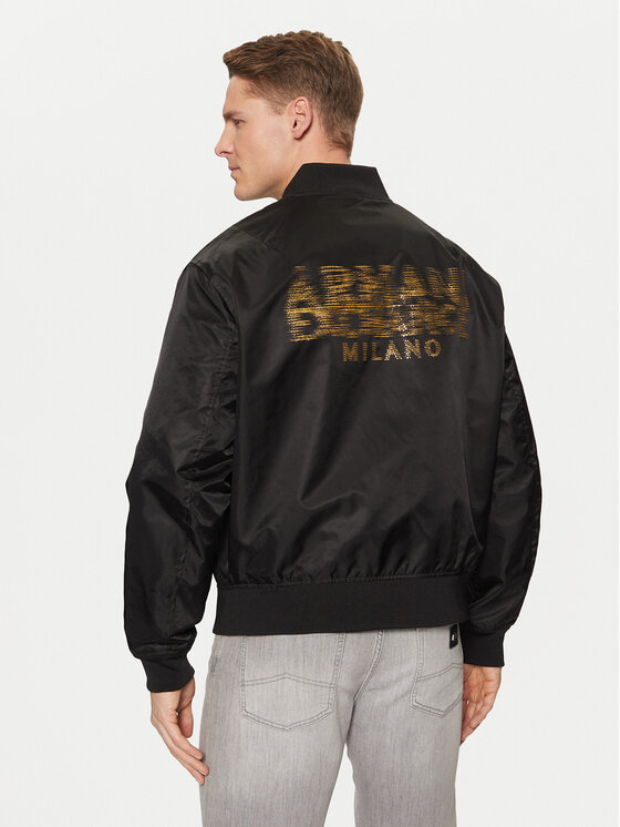Armani Exchange Armani Exchange Kurtka bomber XM000195 AF12011 UC001 Czarny Regular Fit