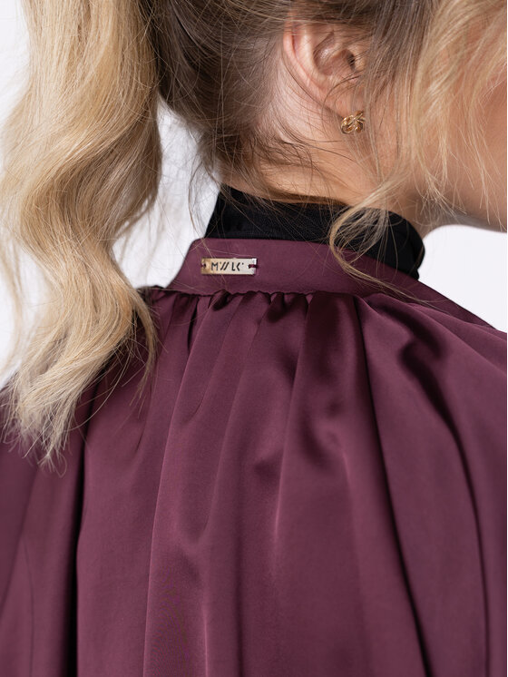 Miss LK Miss LK Kurtka bomber MISSLKB Bordowy Loose Fit