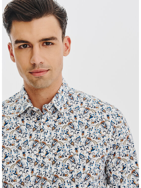 Pako Lorente Pako Lorente Koszula P25WN-1X-036 Biały Slim Fit