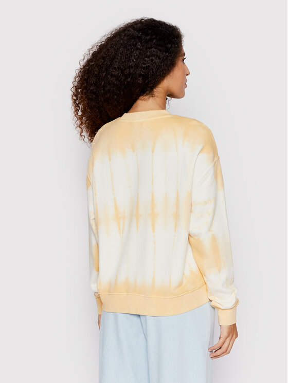 Lee Lee Bluza Tie Die L53OEIUH 112145252 Żółty Relaxed Fit