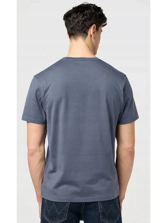 Wrangler Wrangler T-Shirt Americana Tee Szary Regular Fit