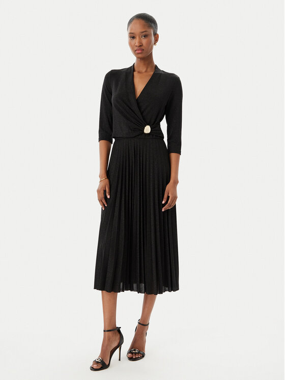 Rinascimento Rinascimento Kokteilinė suknelė CFC0122980003 Juoda Regular Fit