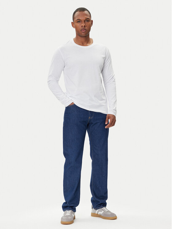 Jack&Jones Jack&Jones Majica dugih rukava Basic 12279538 Bijela Regular Fit