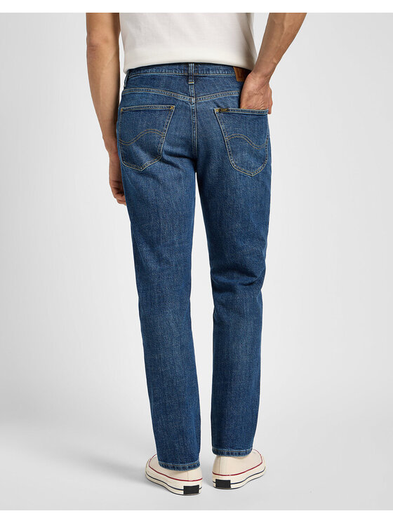 Lee Lee Jeansy BROOKLYN STRAIGHT Niebieski Regular Fit