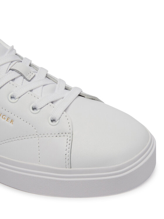 Tommy Hilfiger Tommy Hilfiger Sneakers Th Feminine Cupsole Leather FW0FW09105 Alb
