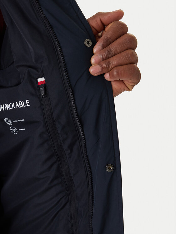 Tommy Hilfiger Tommy Hilfiger Kabát pro přechodné období MW0MW42569 Tmavomodrá Regular Fit