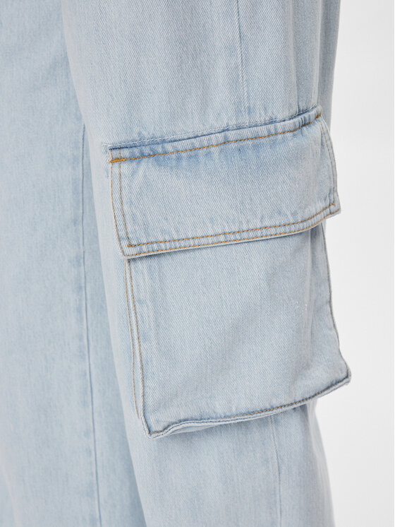 PINKO Pinko Jeans hlače Caty 102942 A1MV Svetlo modra Cargo Fit