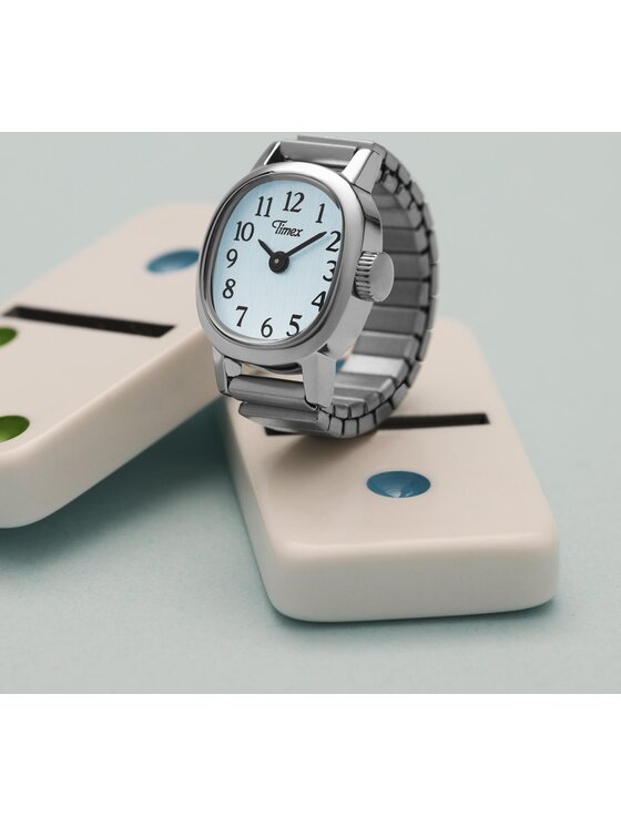 Timex Timex Zegarek TW2Y77200 Srebrny