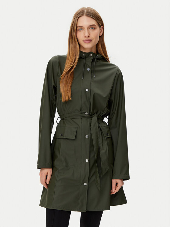 Rains Rains Vodootporna jakna 18130 Zelena Regular Fit