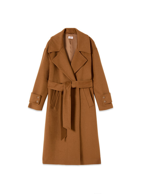 Oltre Oltre Płaszcz zimowy 0019J000176N012 Brązowy A-Line Fit