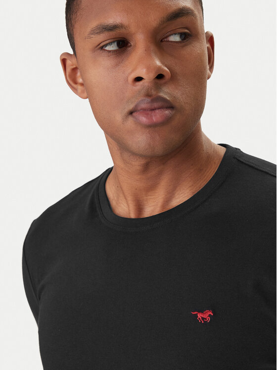 Mustang Mustang T-Shirt-Set 1017076 Schwarz Regular Fit