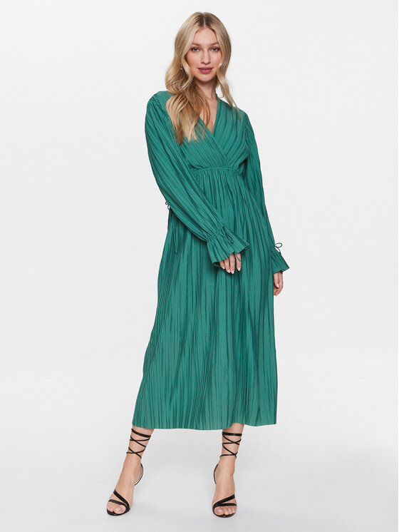 Edited Edited Večerna obleka EDT6819001 Zelena Casual Fit