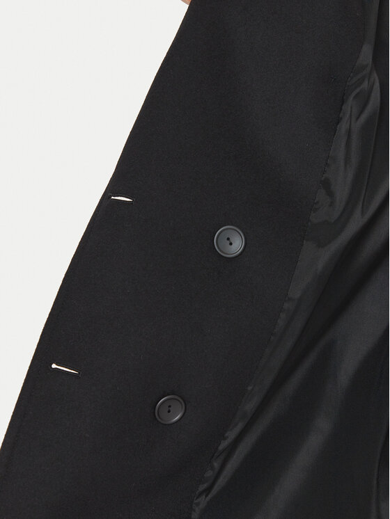 TWINSET TWINSET Wollmantel 242TT2203 Schwarz Loose Fit