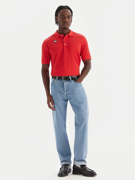 Kappa Kappa Polo majica Logo Sharas Mss 302B3D0 Rdeča Regular Fit