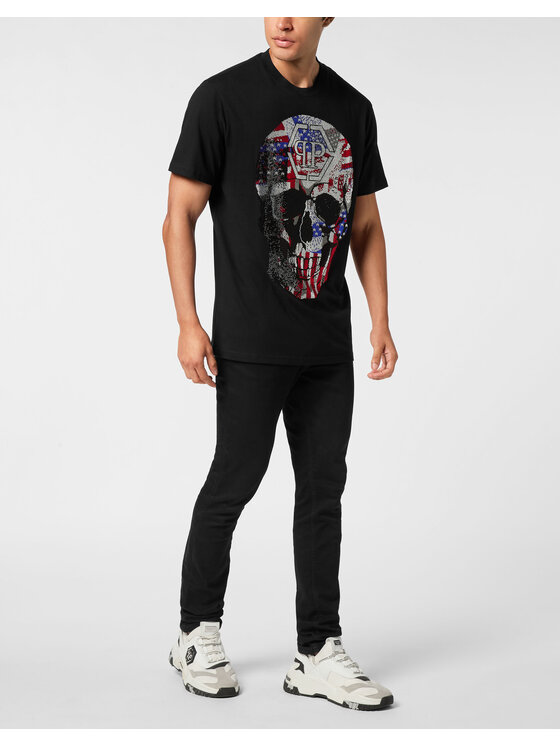 PHILIPP PLEIN PHILIPP PLEIN T-Shirt 26243 Czarny Regular Fit