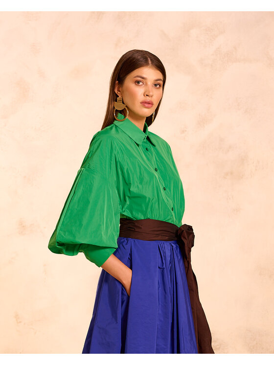 Castellani Castellani Koszula Volaree Zielony Regular Fit
