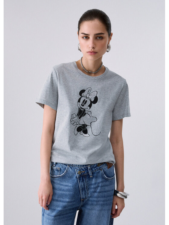 Liu Jo Liu Jo T-Shirt WF6441JS904L9547 Szary Regular Fit