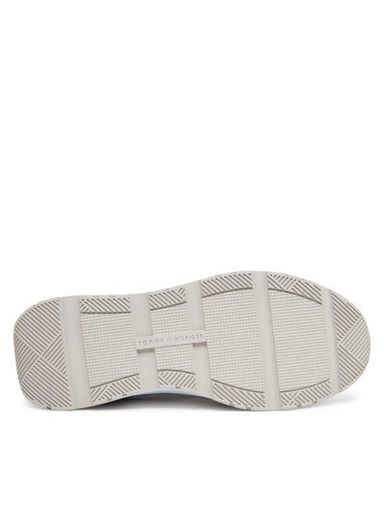 Tommy Hilfiger Tommy Hilfiger Sneakersy Casual Fashion Runner Mix FW0FW08324 Sivá