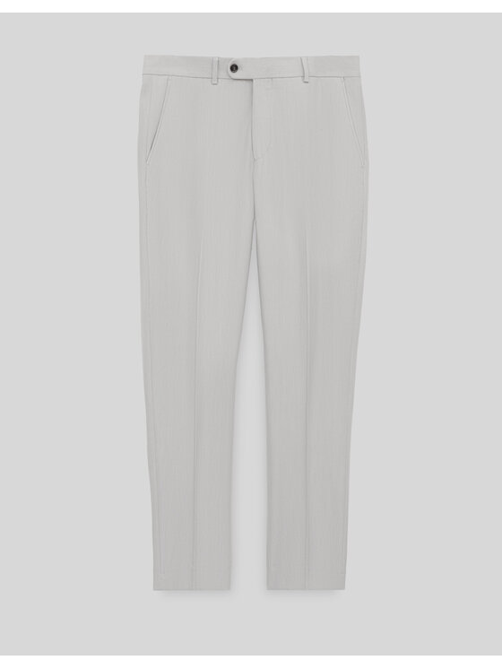 Borgio Borgio Spodnie garniturowe pimonte Szary Slim Fit