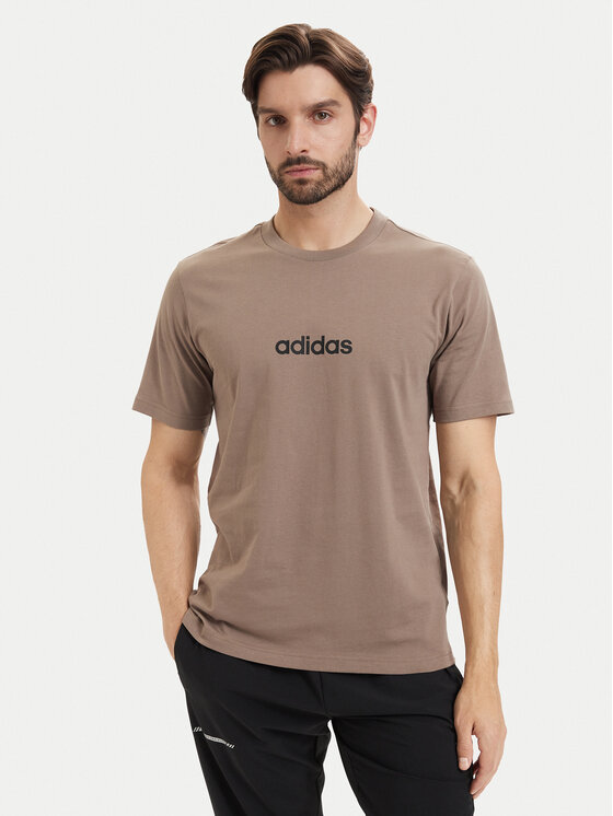 adidas Tricou Essentials Linear KF2390 Bej Regular Fit
