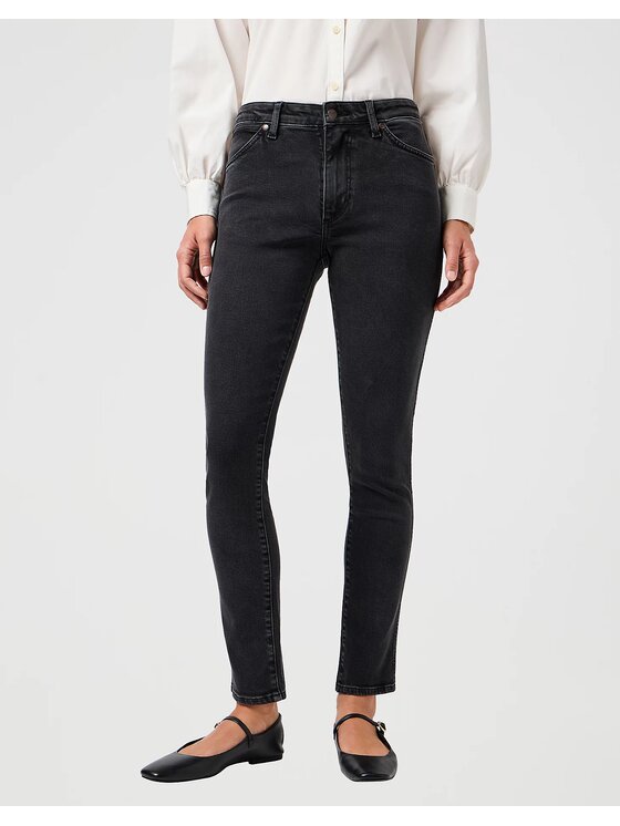 Wrangler Wrangler Jeansy SIENNA Czarny Slim Fit
