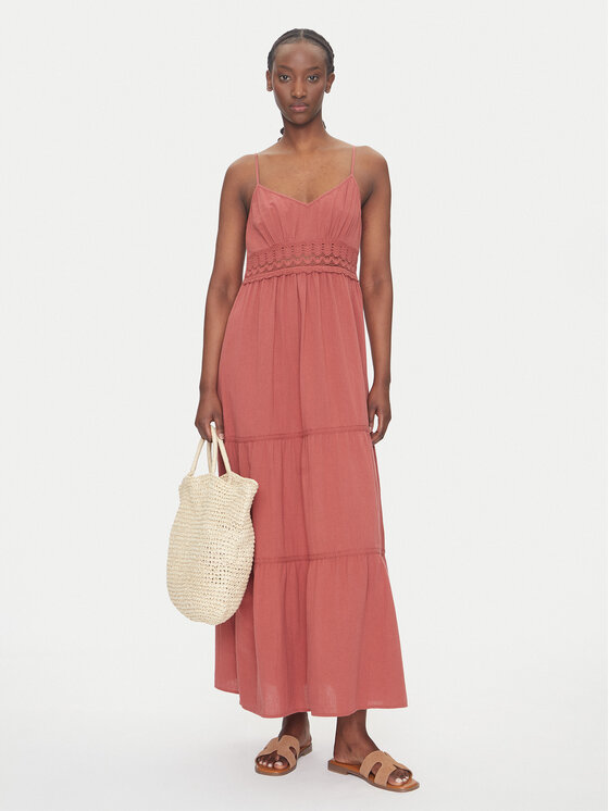 Vero Moda Vero Moda Letní šaty Quincy 10324588 Červená Regular Fit