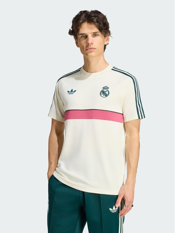 adidas adidas Koszulka techniczna 169226 Beżowy Slim Fit