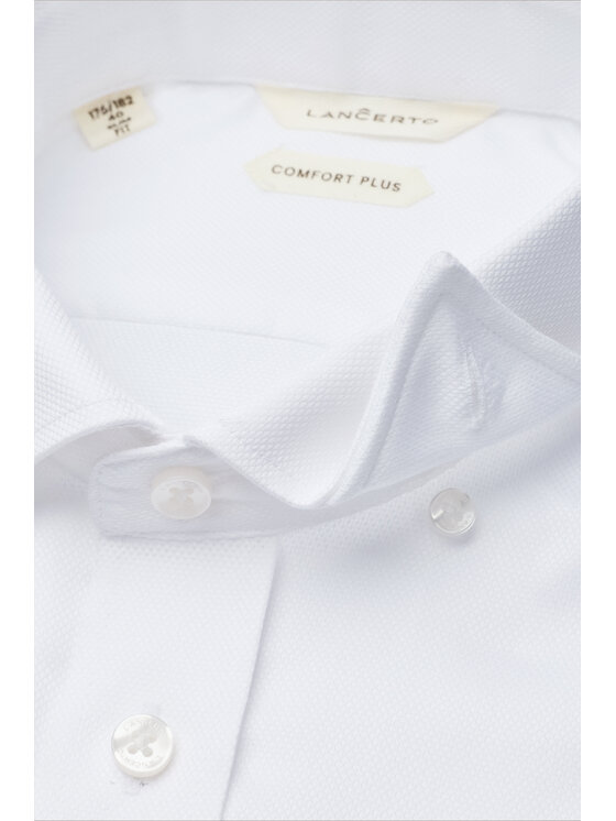 Lancerto Lancerto Koszula Venturi KO073126000055 Biały Slim Fit